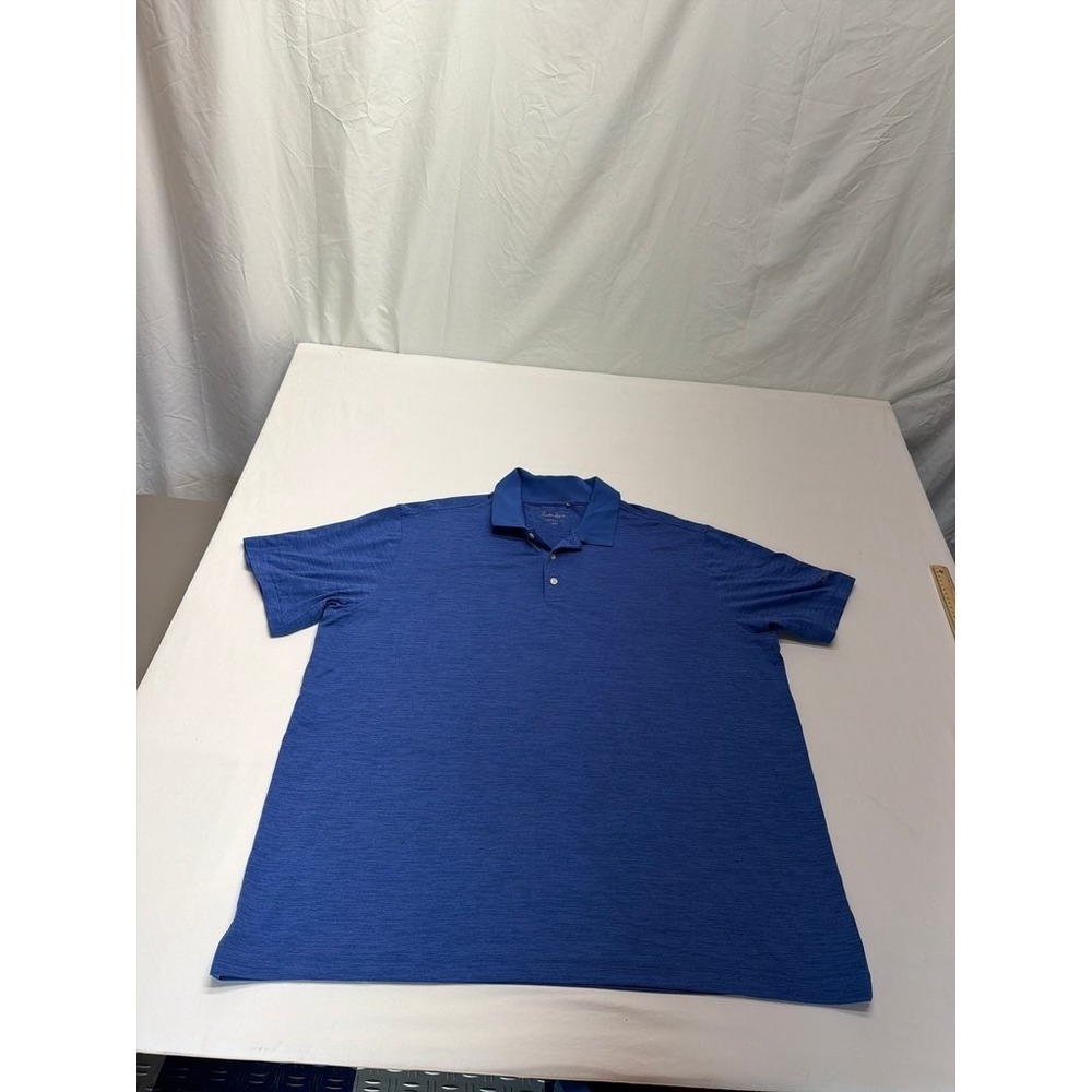 Walter Hagen Blue Polo Shirt Mens XXL Short Sleeve Polyester Golf Casual